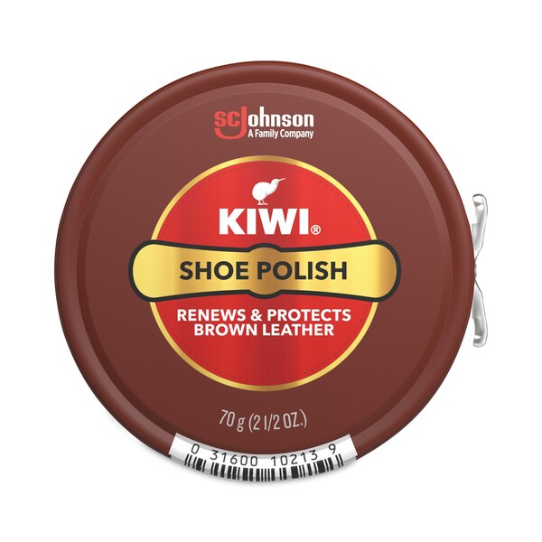 Kiwi Giant Shoe Polish, Brown, 2.5 oz, 72PK 672871 Zoro